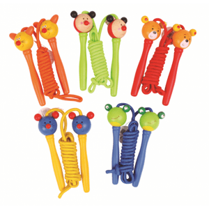 Bigjigs Toys Švihadlo zvířátko myška 1ks rukojeť žlutá