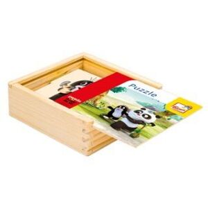 Bino Puzzle přírodní Krtek a Panda