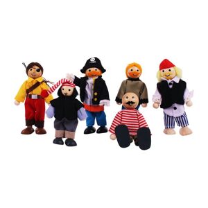 Bigjigs Toys Set pirát 1ks - žlutá košile