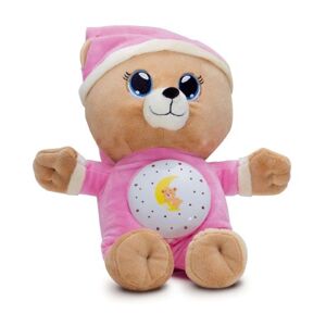 Teddies Medvídek Usínáček růžový plyš 32cm na baterie se světlem a zvukem v boxu 12m+ mluvící