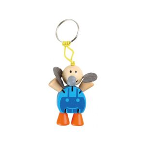 Small foot by Legler Malý dřevěný přívěsek na klíče slon