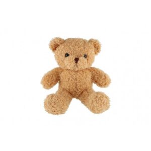 Teddies Medvěd/medvídek látkový 30cm béžový kudrnatý