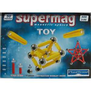 Magnetická Stavebnice Supermag 50 dílků (modrá)