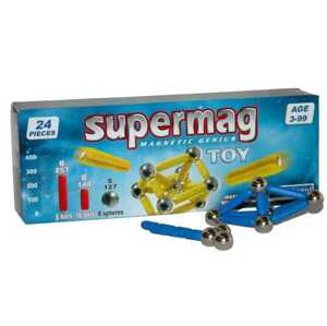 Magnetická Stavebnice Supermag 24ks (modrá)