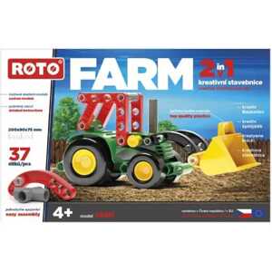 ROTO Farm Traktor 37 dílků 2v1 konstrukční STAVEBNICE