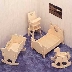 Woodcraft construction kit Woodcraft Dřevěné 3D puzzle Dětský pokoj