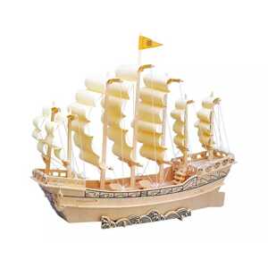 Woodcraft construction kit Woodcraft Dřevěné 3D puzzle loď plachetnice P131