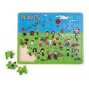 small foot Dřevěné puzzle Snoopy na hřišti