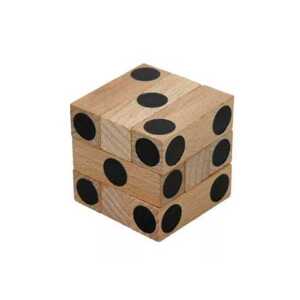 Česká dřevěná hračka Dřevěný hlavolam kostka Cube