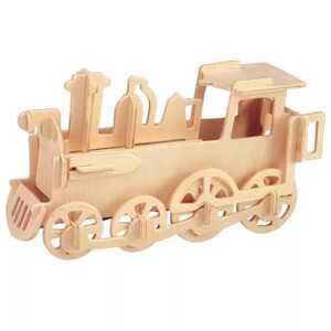 Woodcraft construction kit Woodcraft Dřevěné 3D puzzle Lokomotiva malá