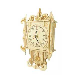 Woodcraft construction kit Woodcraft Dřevěné 3D puzzle hodiny kyvadlové