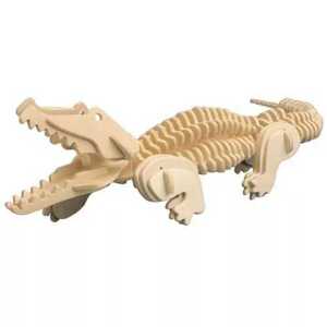 Woodcraft construction kit Woodcraft Dřevěné 3D puzzle Krokodýl