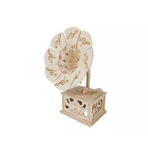 Woodcraft construction kit Woodcraft Dřevěné 3D puzzle gramofón