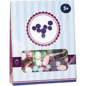 small foot Dřevěné korálky Candy 1ks fialová