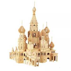 Woodcraft construction kit Woodcraft Dřevěné 3D puzzle Kostel Petersburg