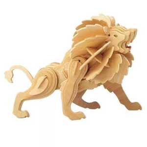 Woodcraft construction kit Woodcraft Dřevěné 3D puzzle Lev