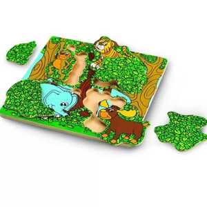 Wonderworld Dřevěné puzzle Píkabú