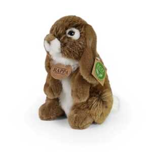 Rappa Plyšový králík hnědý stojící 18 cm ECO-FRIENDLY