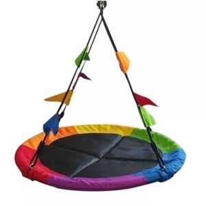 2Kids Toys Houpačka Čapí hnízdo s vlajkami barevné