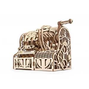 Ugears 3D dřevěné mechanické puzzle Pokladna