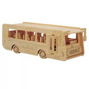 Woodcraft construction kit Woodcraft Dřevěné 3D puzzle Autobus