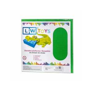 L-W Toys Velká podložka na stavění 50x50 bodů zelená