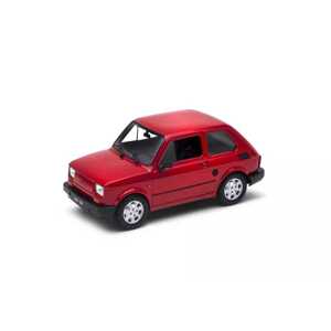 Welly Fiat 126p Maluch 1:21 metalická červená