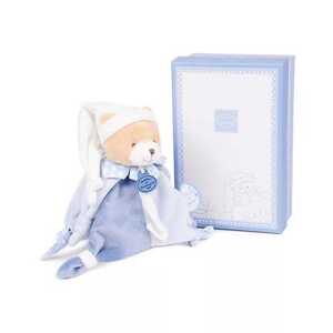 Doudou et Compagnie Paris Doudou Dárková sada - Hračka s úchytem na dudlík medvídek 17 cm