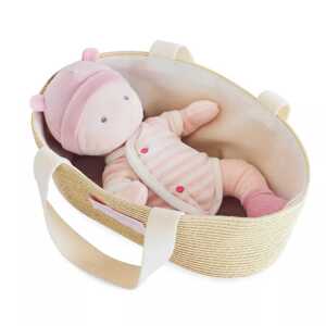 Doudou Jolijou Paris Doudou Jolijou Panenka Pola v tašce do kočárku 28 cm