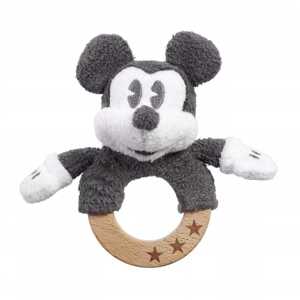 Rainbow Designs Limited Rainbow Dřevěné/plyšové chrastítko Mickey Mouse