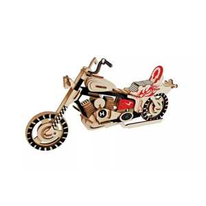 Woodcraft construction kit Woodcraft Dřevěné 3D puzzle Motorka HD I barevná