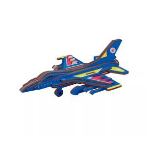 Woodcraft construction kit Woodcraft Dřevěné 3D puzzle Bojové letadlo F16