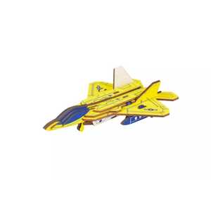 Woodcraft construction kit Woodcraft Dřevěné 3D puzzle Stíhačka F22 raptor