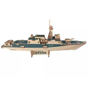 Woodcraft construction kit Woodcraft Dřevěné 3D puzzle Torpédoborec 052C