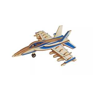 Woodcraft construction kit Woodcraft Dřevěné 3D puzzle Bojové letadlo F18