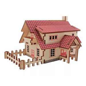 Woodcraft construction kit Woodcraft Dřevěné 3D puzzle Ranč