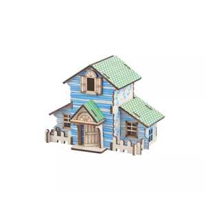 Woodcraft construction kit Woodcraft Dřevěné 3D puzzle Lesní chata