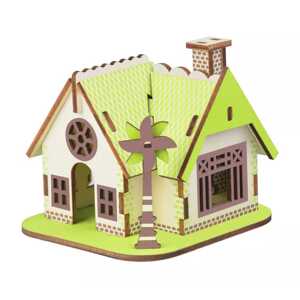 Woodcraft construction kit Woodcraft Dřevěné 3D puzzle Dům Ellie