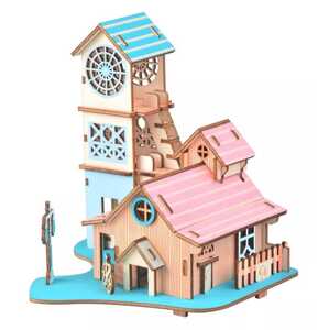 Woodcraft construction kit Woodcraft Dřevěné 3D puzzle Vila u řeky