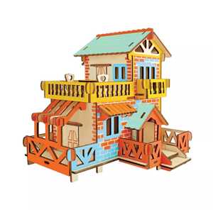 Woodcraft construction kit Woodcraft Dřevěné 3D puzzle Venkovská chata