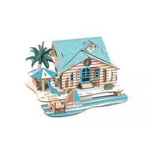 Woodcraft construction kit Woodcraft Dřevěné 3D puzzle Vila na Bali