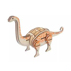 Woodcraft construction kit Woodcraft Dřevěné 3D puzzle Brontosaurus