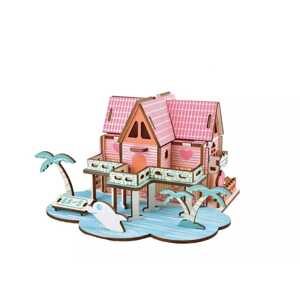 Woodcraft construction kit Woodcraft Dřevěné 3D puzzle Letní dům