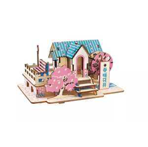 Woodcraft construction kit Woodcraft Dřevěné 3D puzzle Jarní dům