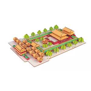 Woodcraft construction kit Woodcraft Dřevěné 3D puzzle Konfuciův chrám