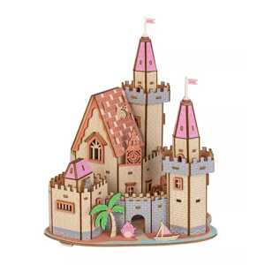 Woodcraft construction kit Woodcraft Dřevěné 3D puzzle Hrad na pláži
