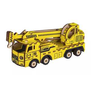 Woodcraft construction kit Woodcraft Dřevěné 3D puzzle Jeřábový vůz