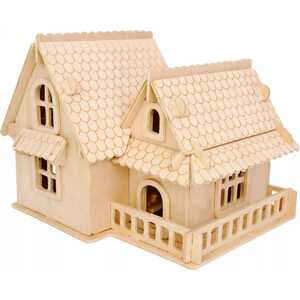 Woodcraft construction kit Woodcraft Dřevěné 3D puzzle Evropská vila A