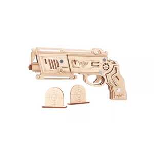 Woodcraft construction kit Woodcraft Dřevěné 3D puzzle Zbraň na gumičky Falcon přírodní