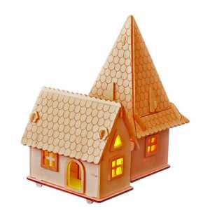 Woodcraft construction kit Woodcraft Dřevěné 3D puzzle Evropská vila D